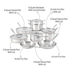 All-Clad Copper Core 15-Piece Cookware Set