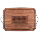 Viking Acacia Wood 20"x14" Carving Board with Handles