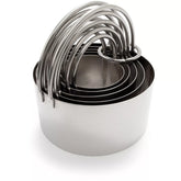 Sur La Table Stainless Steel Round Biscuit Cutters, Set of 5