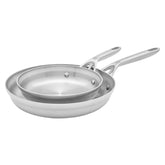 Zwilling Motion Stainless Steel Set of 2 Skillets, 8" & 10"
