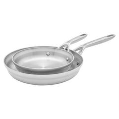 Zwilling Motion Stainless Steel Set of 2 Skillets, 8" & 10"