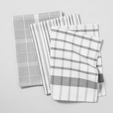 Sur La Table Assorted Twill Kitchen Towels, Set of 3