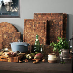 Teakhaus End-Grain Butcher Block w/ Bowl Cutout
