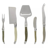 French Home 5-Piece Laguiole Cheese Knife, Fork and Slicer Set