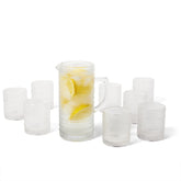 Fortessa Jupiter Pitcher and Double Old Fashioned Glasses, Set of 9