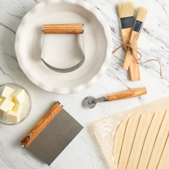 Sur La Table Olivewood Pastry Blender & Cutter
