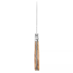 French Home Laguiole Connoisseur Steak Knives with Olivewood Handles, Set of 4