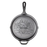 Lodge Holiday Gnome Cast Iron Skillet, 10.25"