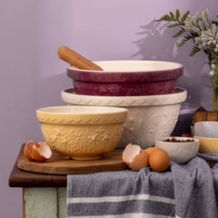 Mason Cash Size Purple Daisy Mixing Bowl, 2.85 Qt.