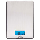 Taylor Stainless Steel Digital Kitchen Scale, 11 lb.