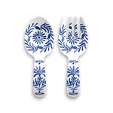 Tar Hong Azul Melamine Servers, Set of 2