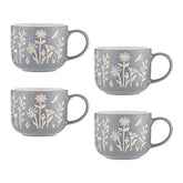 Mason Cash In the Meadow Blue Daisy Mug, Set of 4