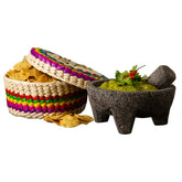 Verve Culture Molcajete and Tortilla Warming Basket