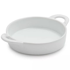Sur La Table Porcelain Round Crème Brûlée Dish with Handles