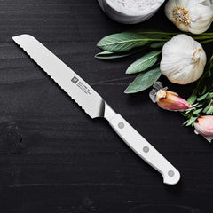 Zwilling J.A. Henckels Pro Le Blanc Serrated Utility Knife, 5"