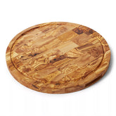 Sur La Table Italian Olivewood Endgrain Round Cheese Board