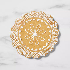 Sur La Table Scalloped Copper Plated Cookie Cutter, 3.5"