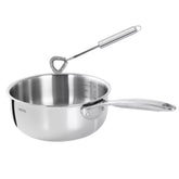 Cristel Castel'Pro Ultraply Saucepan with Whisk, 0.9 qt.