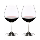 RIEDEL Vinum Pinot Noir (Burgundy Red) Wine Glass, Set of 2