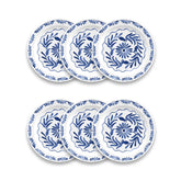 Tar Hong Azul Melamine Salad Plates, Set of 6