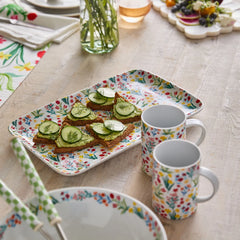 Sur La Table Painter's Garden Rectangular Platter