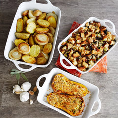 Sur La Table Porcelain 2-Piece Rectangular Baker Set