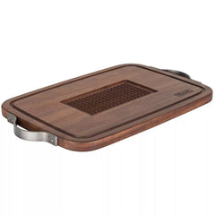 Viking Acacia Wood 20"x14" Carving Board with Handles