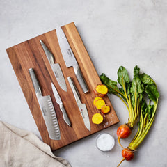 Global Hollow-Edge Santoku, 7"