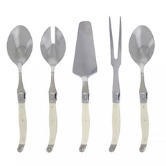 French Home Shades of Blue Laguiole Hostess Servers, Set of 5