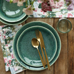 Sur La Table Cloud Emerald Dinner Plate