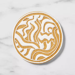 Sur La Table Round Copper Plated Cookie Cutter, 3.5"