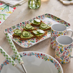 Sur La Table Painter's Garden Rectangular Platter
