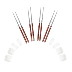 French Home Chopsticks, Ceramic Rests & Sauce Bowls, Set of 4